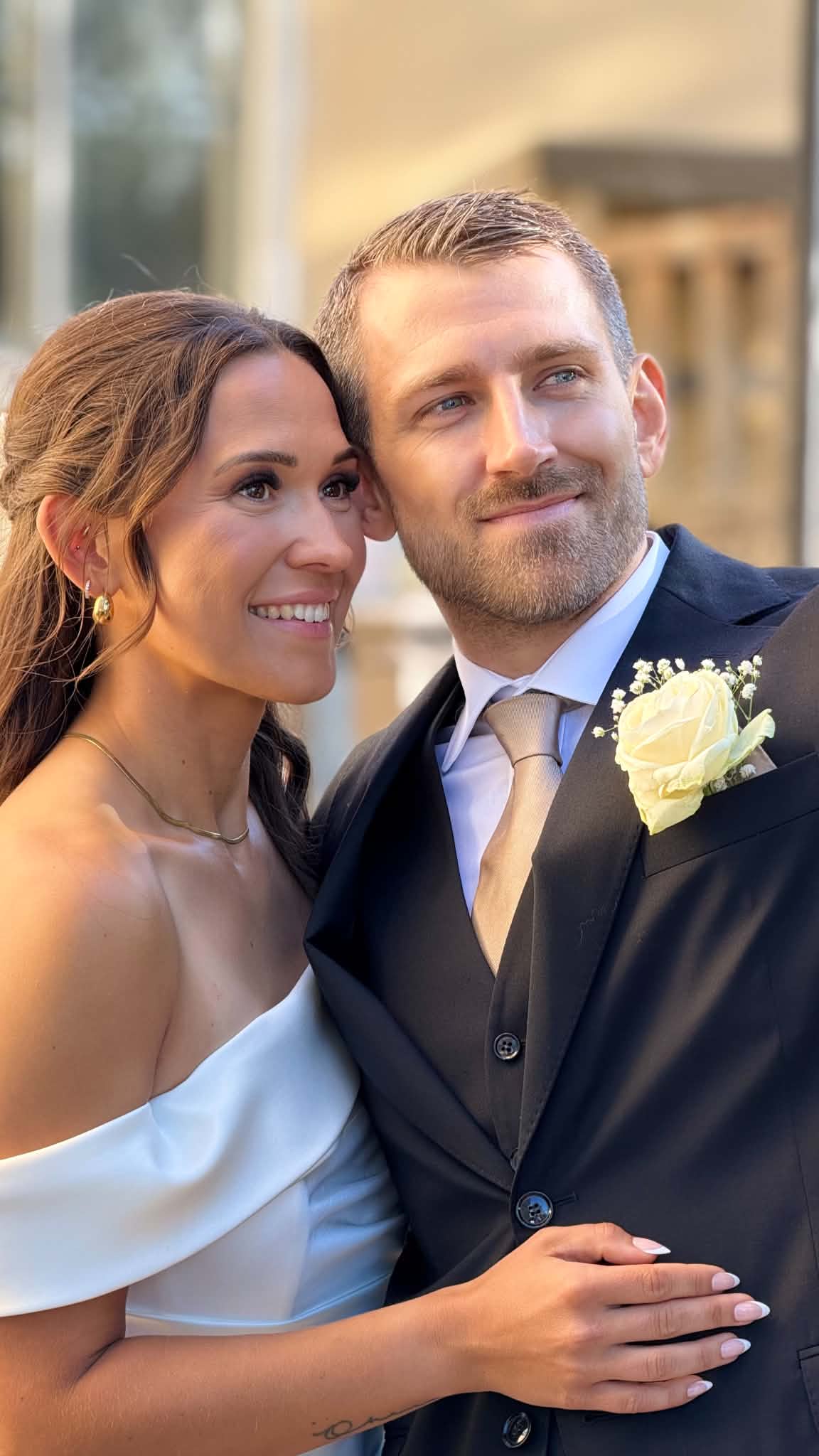 Elinor och Robert på bröllopsdagen